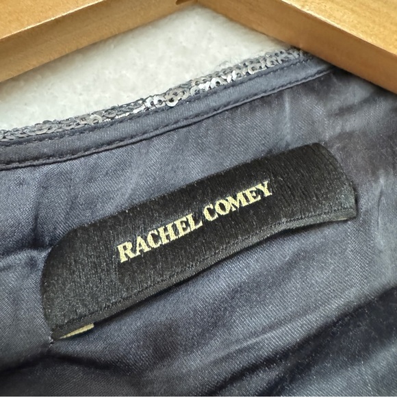 Rachel Comey sz 10 Asti Dress All Over Sequin One Shoulder - Picture 4 of 12